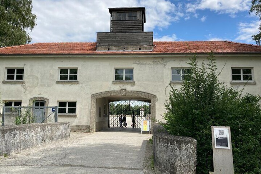 Gatehouse to the prisoners' area of Dachau
 
