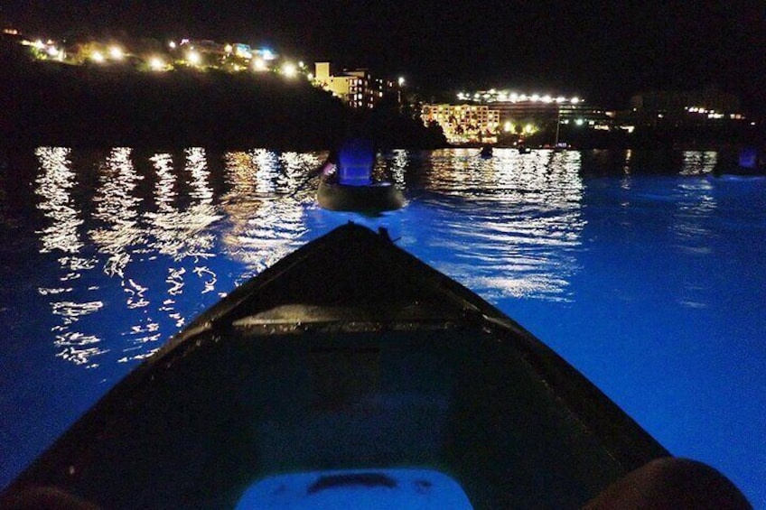So calm and peaceful during the Kayak After Dark tour