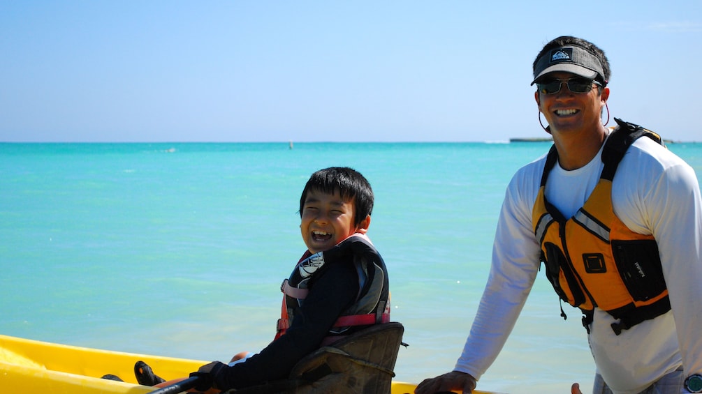 Families with young children are also welcome to join the kayak adventure