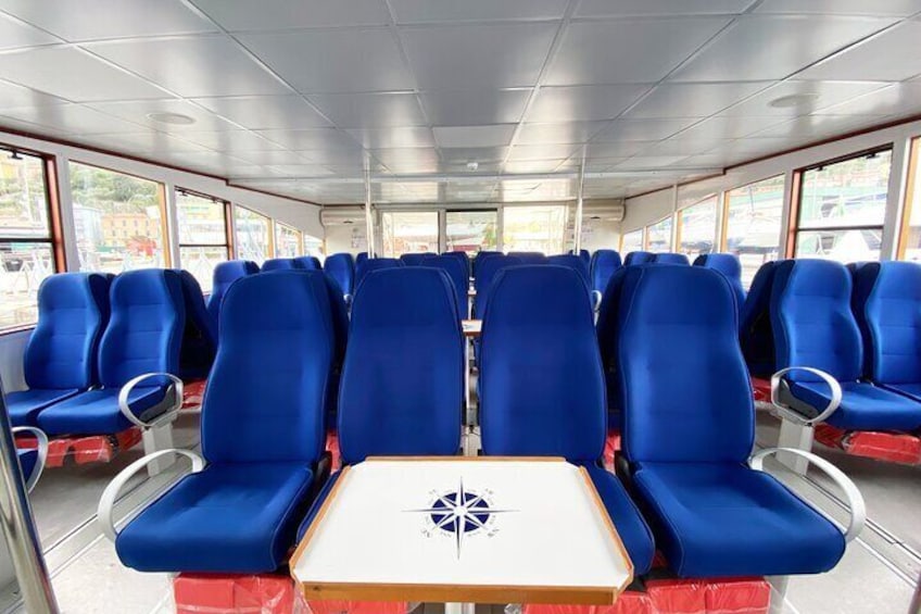Ferry boat tour to the Cinque Terre with stop in Portovenere and Vernazza