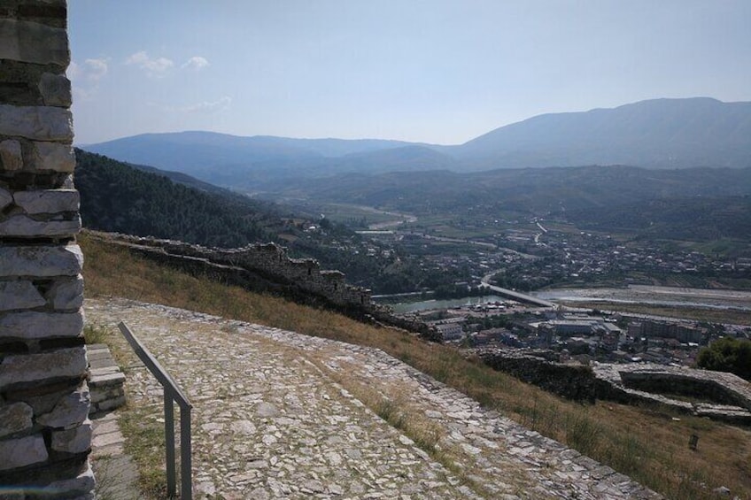 View of the river form the Castle of Berat