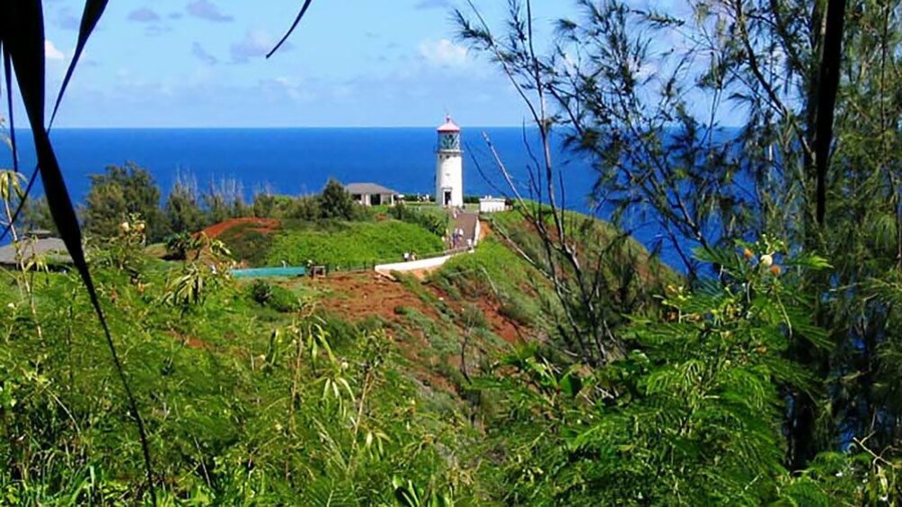 lighthouse on top of a cliff in Kauai