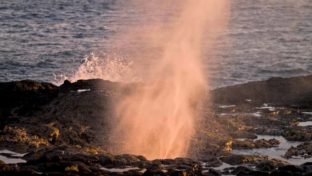 spouting horn in kauai