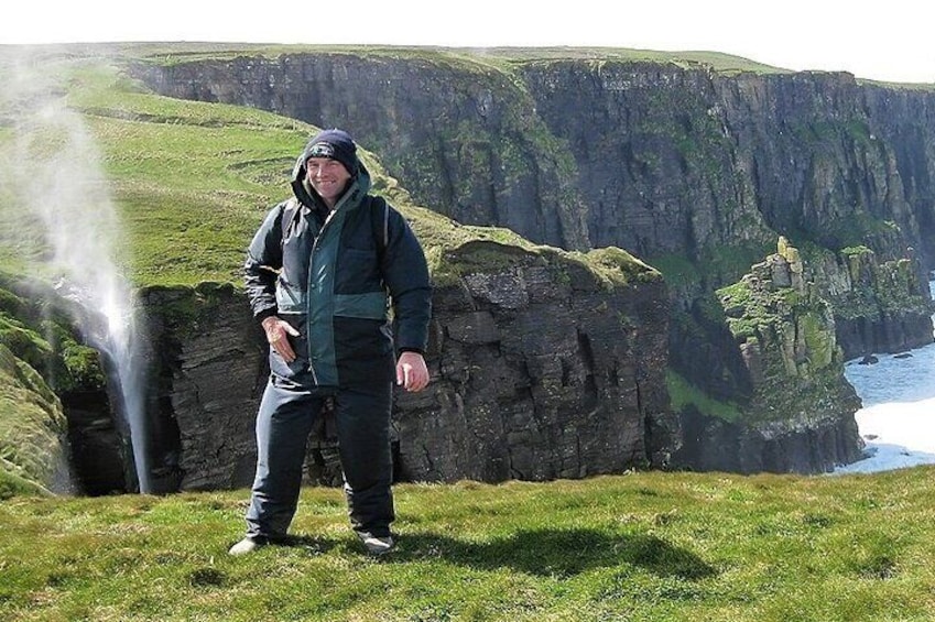 Guided walk with local farmer along the Cliffs of Moher County Clare Ireland