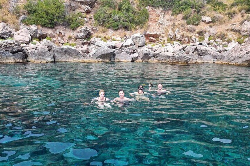 Two hours private boat tour coast of Taormina