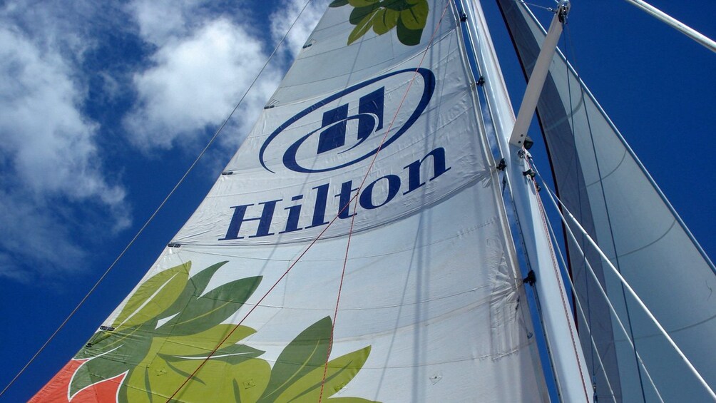 Sail of boat in Oahu