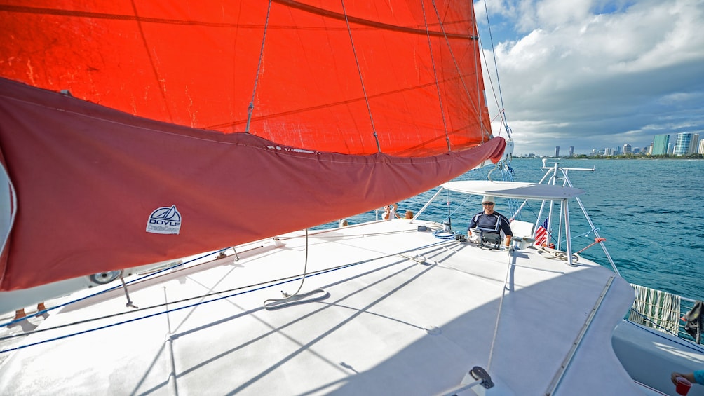 deck of boat in Oahu