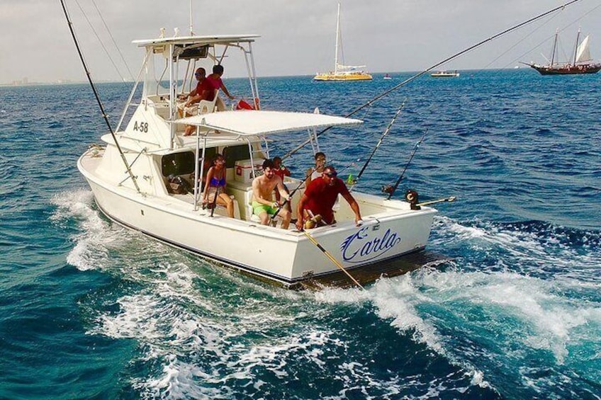 Come with us and enjoy an unforgettable day on board a very professional boat. Deep Sea Fishing and bottom fishing or just a relaxing day with your family and friends. Carla Charters is the right choi