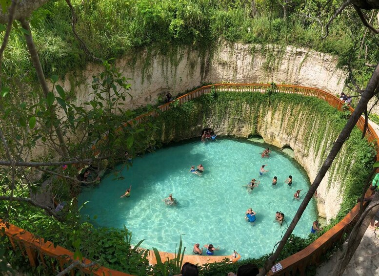 Blue Lagoon Cenote, Jungle River and Waterfall Pool + Dominican Lunch 