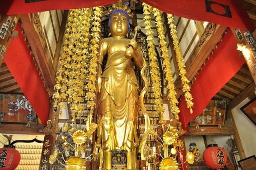 Vegetarian food, zazen experience and the Akita Giant Buddha