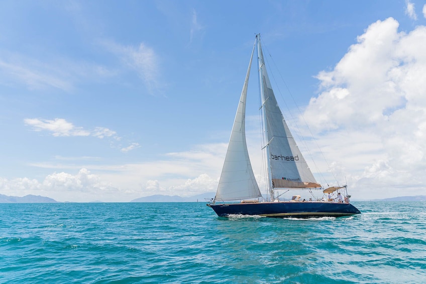 Helicopter and Magnetic Island Sailing