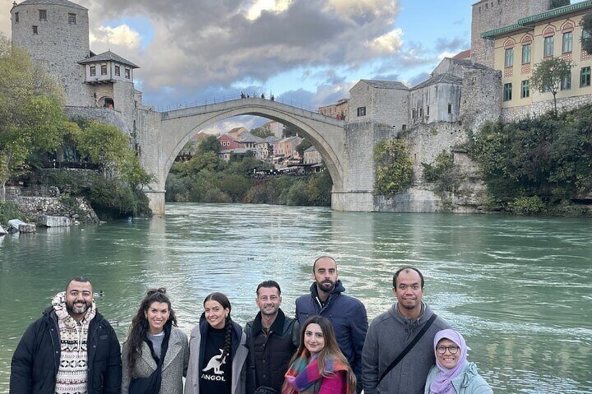 Our guide Kenan with group of tourists