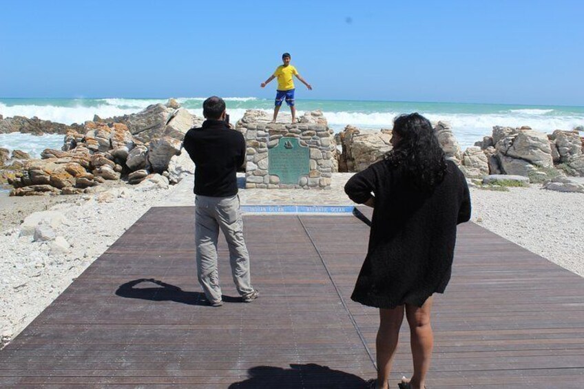 Fun Time at Cape Agulhas Monument