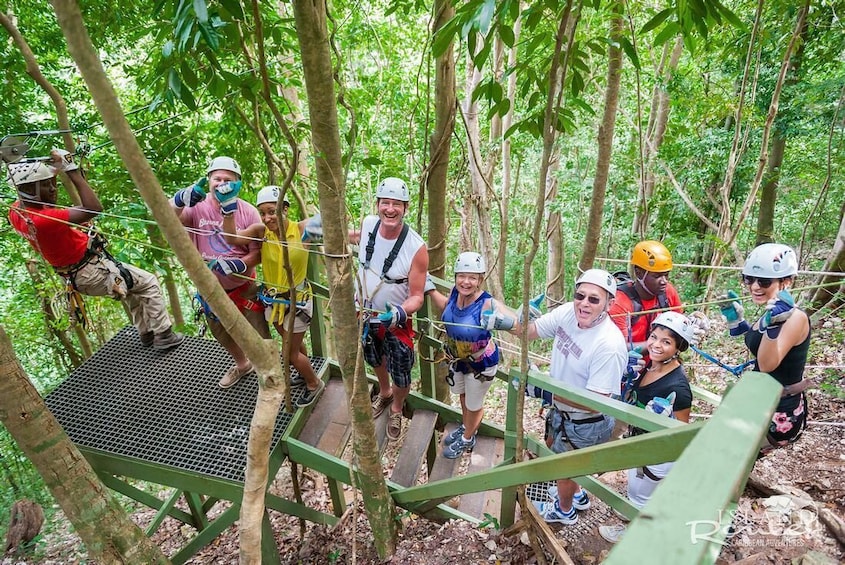 Zipline Canopy Adventure plus Dunns River Falls & Park Combo