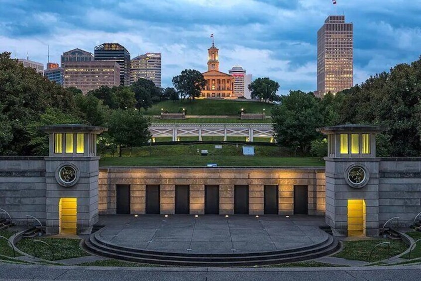 Our starting location, the Tennessee State Capitol. 