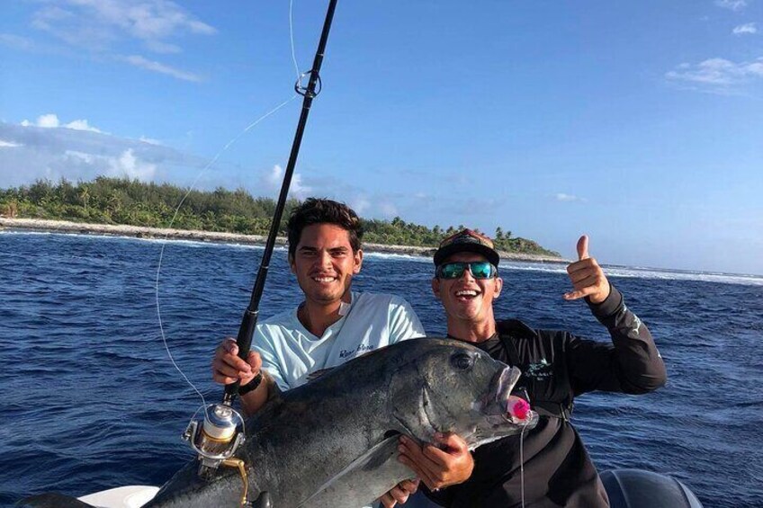 Full-Day Private Deep Sea Fishing Adventure in Bora Bora