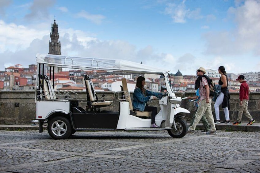 Private Electric Tuk Tuk Sightseeing Tour of Historic Porto
