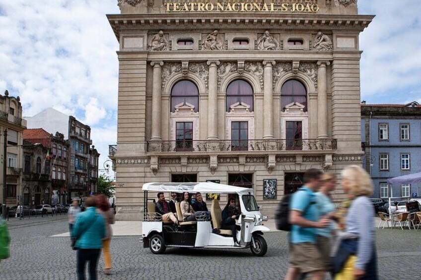 Private Electric Tuk Tuk Sightseeing Tour of Historic Porto