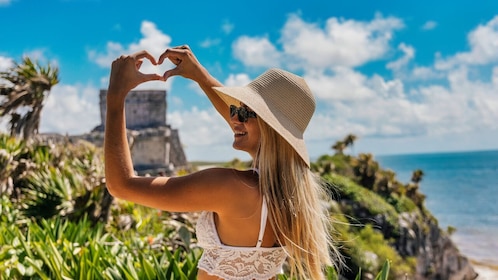 Excursión de un día a Tulum Ruinas mayas con baño en cenote