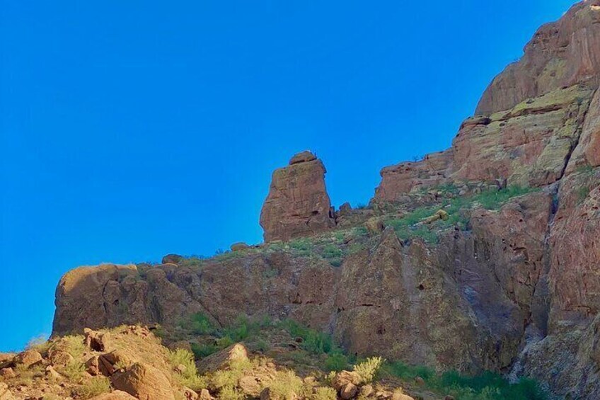 Get up close to massive rock formations on your Camelback Mountain hiking adventure with Mad Desert Trekking.