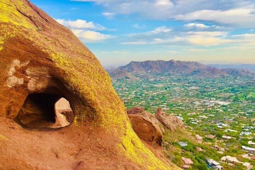 Discover the secret cave on your adventure hike to the summit of Camelback Mountain.