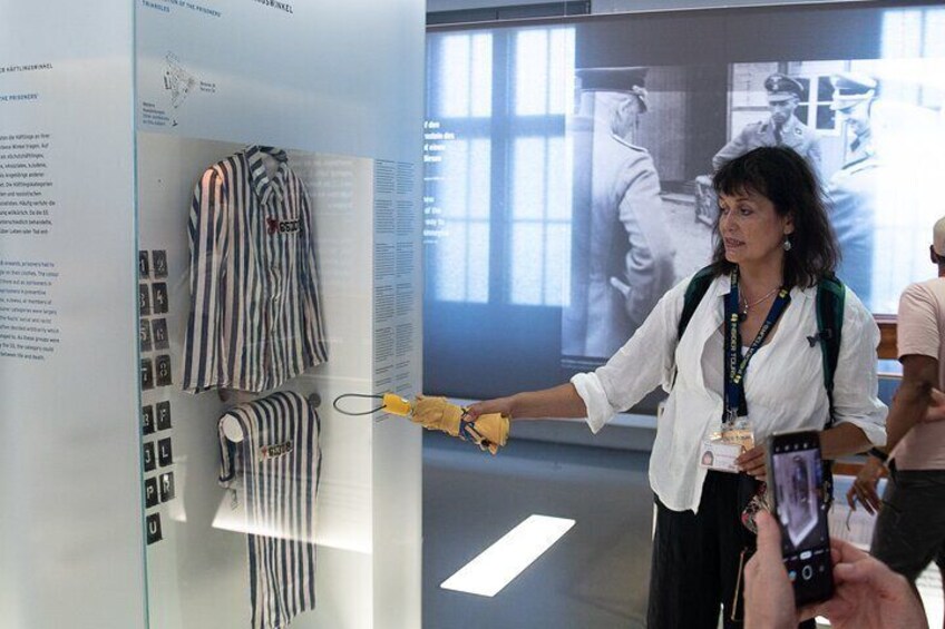 Inside the Exhibition in the Original Camp Kitchen (Inmates Uniform)