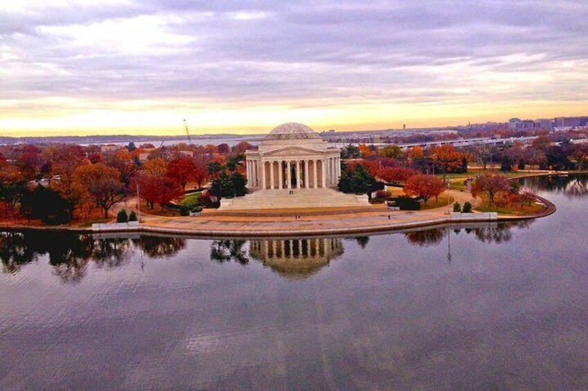 Jefferson Memorial in autumn