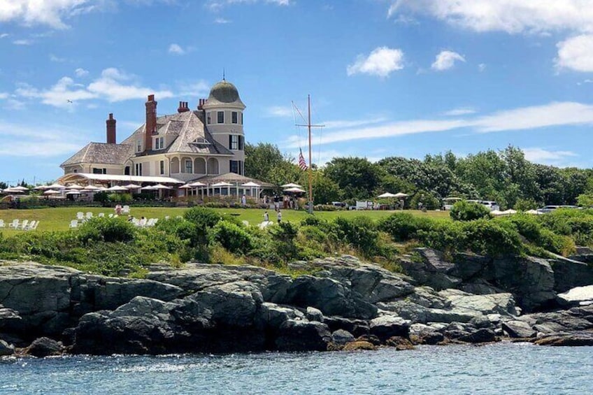 Enjoy the views of Castle Hill, harbor mansions and mega yachts along the way.