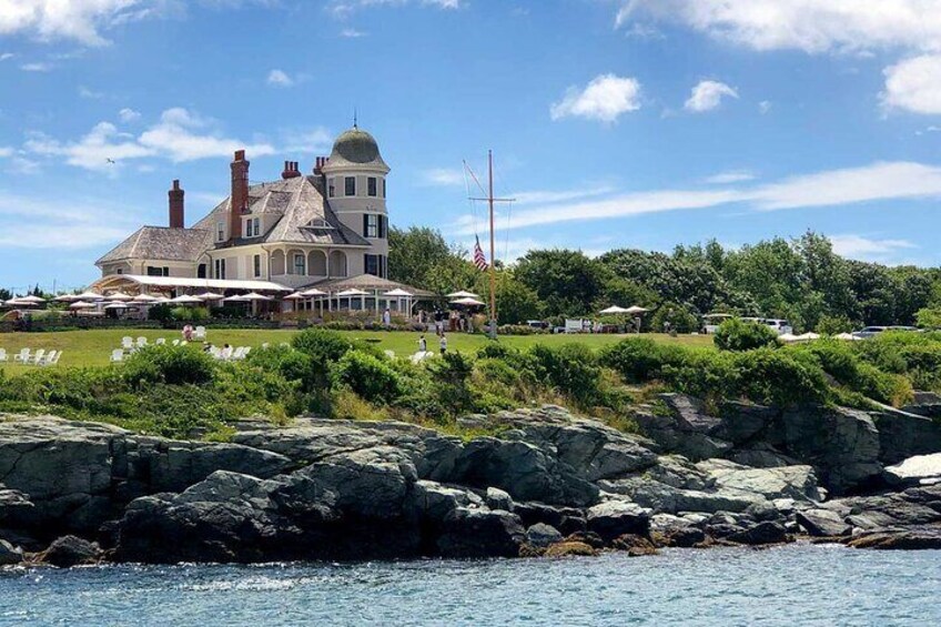 Enjoy the views of Castle Hill, harbor mansions and mega yachts along the way.