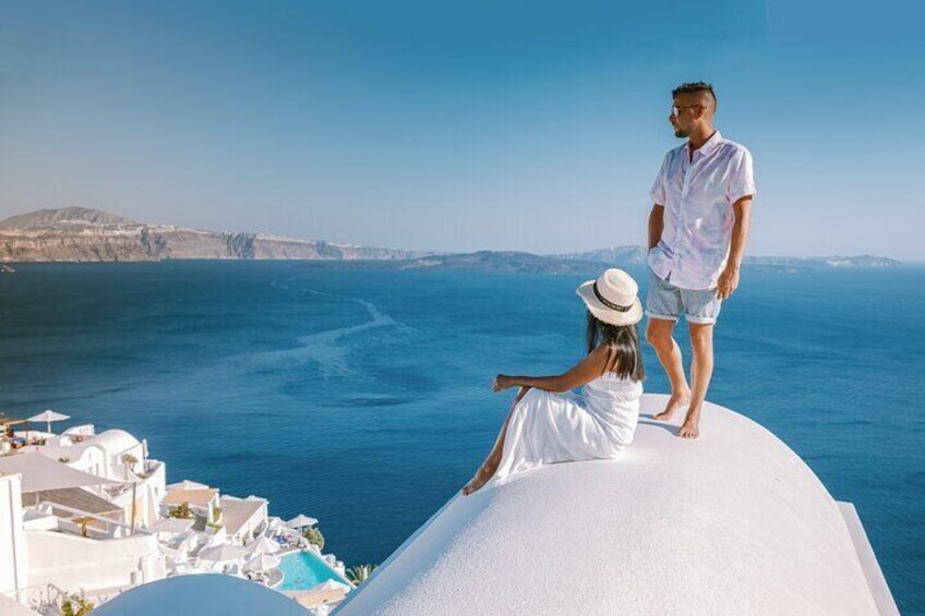 Santorini 5hour DAY or SUNSET HIGHLIGHTS Tour (up to 8 guests)