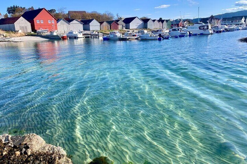 Harbour on the island Godøy