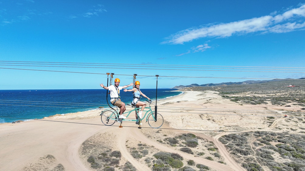 Sky Bikes Beach & Desert Tour with Hotel Pickup in Cabo by Cactus Tours