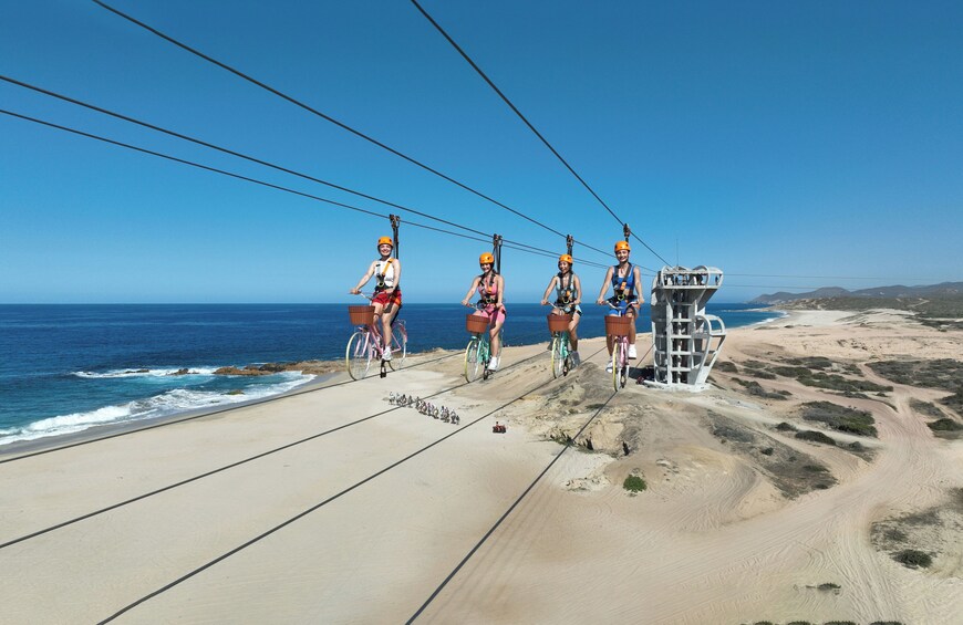 Sky Bikes Beach & Desert Tour with Hotel Pickup in Cabo by Cactus Tours