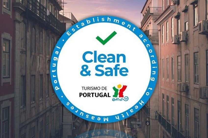 Due to Covir19 We are committed to comply with all good hygiene and safety practices required by Turismo de Portugal .