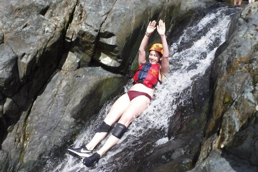 Small-Group Forest Waterfall Slides Adventure in Puerto Rico