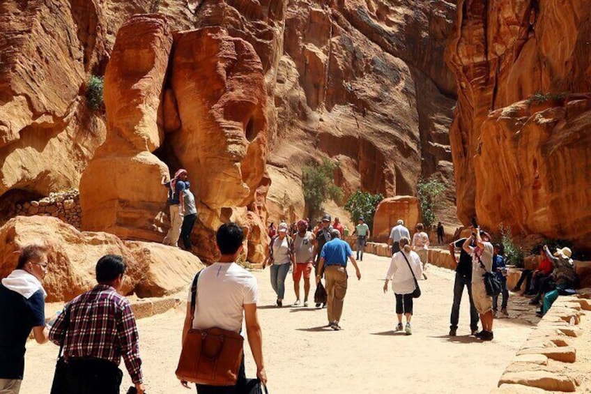 The pathway to Petra