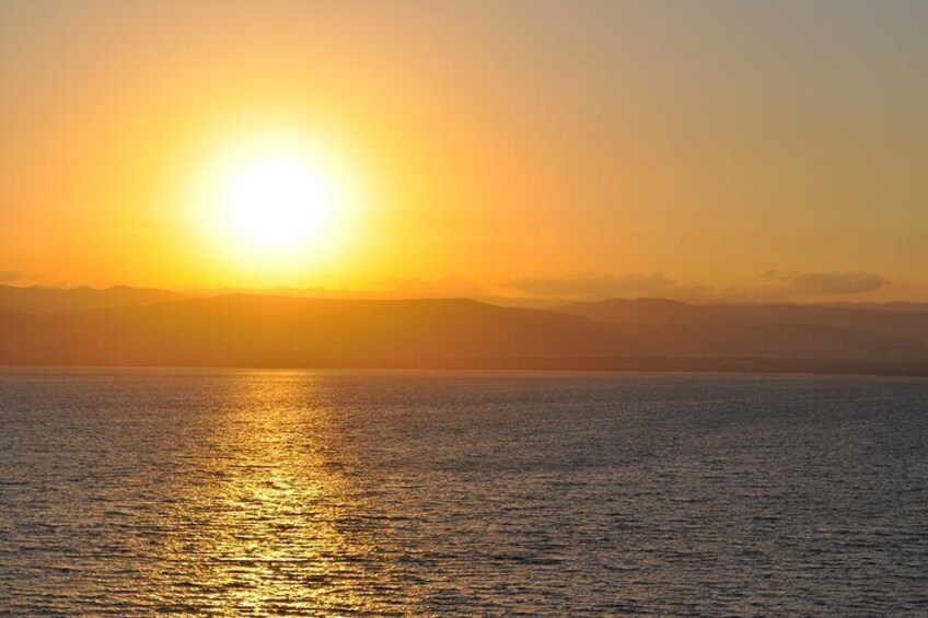 Sunset over the Dead Sea