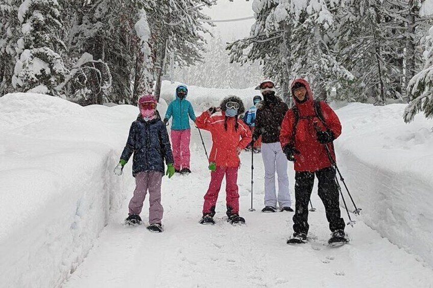 Snowshoeing Lake Tahoe with Snowshoe Tahoe.