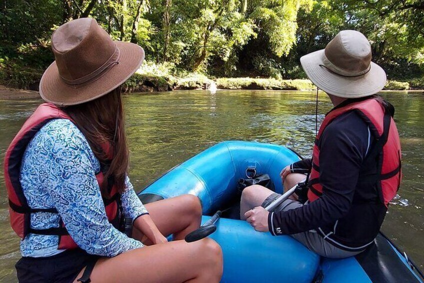 Wildlife Safari Float by Inflatable Raft in Peñas Blancas River