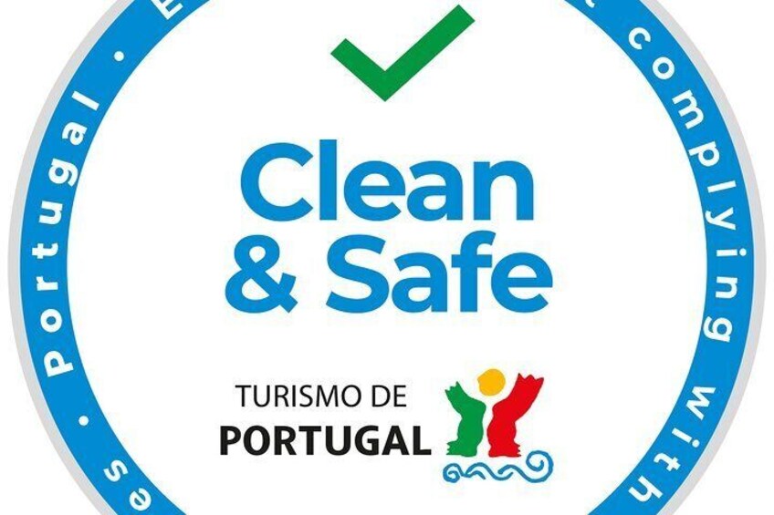 Stamp 'Clean and Safe' certified by Turismo de Portugal