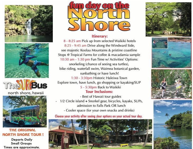 Circle Island North Shore Adventure Tour + Snorkeling