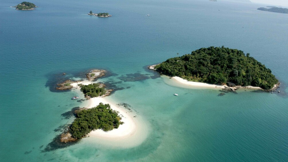 Aerial view of Angra dos Reis in Brazil