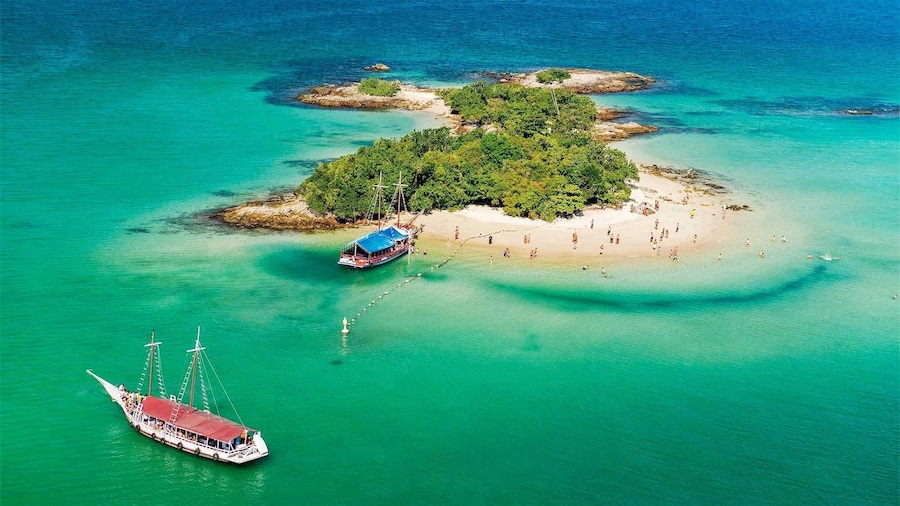 Aerial view of the Private Angra dos Reis Sightseeing Cruise