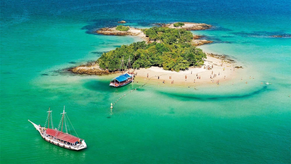 Aerial view of the Private Angra dos Reis Sightseeing Cruise
