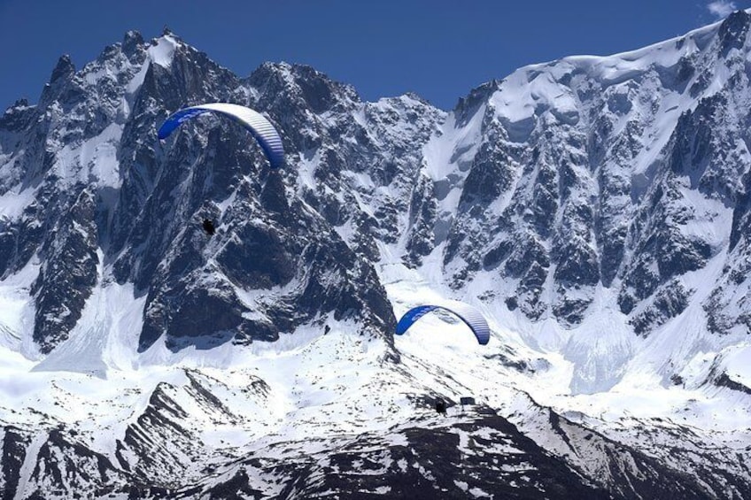 Paragliding Tandem Flight over the Alps in Chamonix