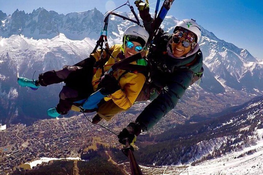 Paragliding Tandem Flight over the Alps in Chamonix