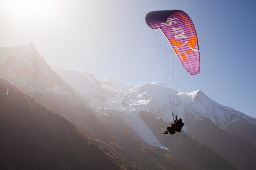 Paragliding Tandem Flight over the Alps in Chamonix