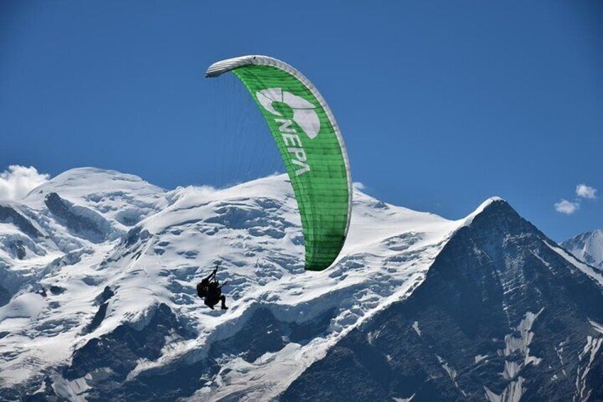 Paragliding Tandem Flight over the Alps in Chamonix