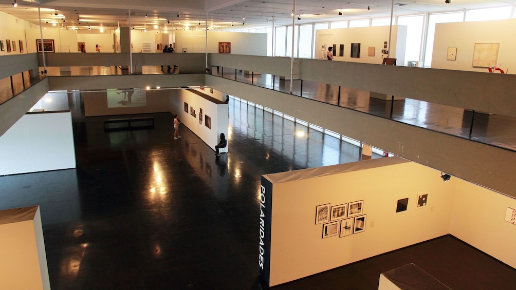 View of gallery spaces in the Museum of Modern Art in Rio de Janeiro