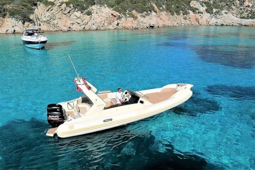 Dinghy Rental with Skipper in the Maddalena Archipelago